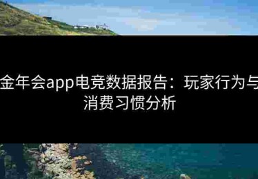 金年会app电竞数据报告：玩家行为与消费习惯分析
