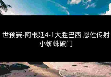 世预赛-阿根廷4-1大胜巴西 恩佐传射小蜘蛛破门
