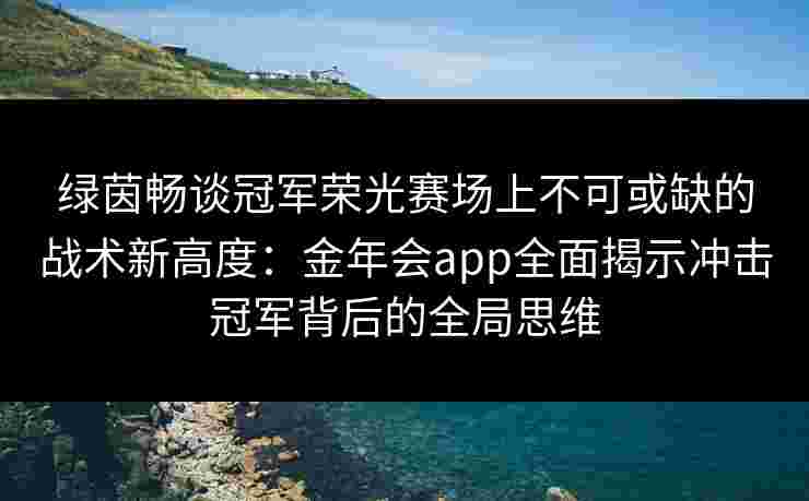 绿茵畅谈冠军荣光赛场上不可或缺的战术新高度:金年会app全面揭示冲击冠军背后的全局思维 绿茵畅谈冠军荣光赛场上不可或缺的战术新高度:金年会app全面揭示冲击冠军背后的全局思维